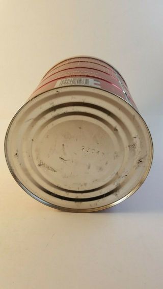 Vintage Folger ' s Coffee Can Tin Red Aroma Roasted Lebowski 39 oz For All Makers 3