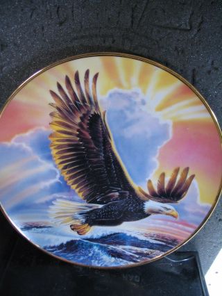 Franklin Wings Of Majesty 1992 Eagle Wings Spread Ltd Ed Plate