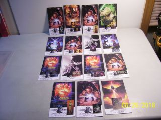 Special Made Star Wars Movie Poster Cards W/ 15 Stamps W/ Fdc 5 - 25 - 07 L.  A. ,  Cal.