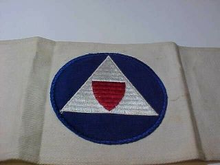 World War Ii Us Civil Defense Home Front Cloth Arm Band Auxiliary Police.