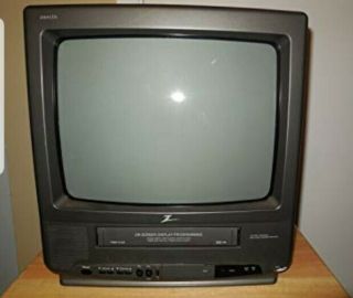 Vintage Zenith 13in Tv Vcr Vhs Combo Model Number Tvbr1314z With Remote