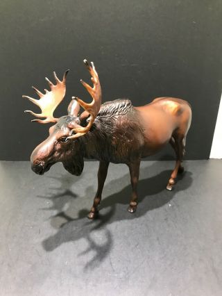 Breyer Bull Moose Elk Full Figure Dark Brown Figurine