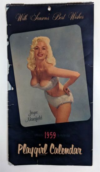 1959 Playgirl Calendar Jayne Mansfield Diane Webber Lili St.  Cyr Betty Brosmer