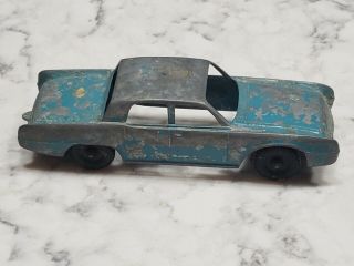 Vintage 1940s Hubley Lincoln Continental 6 " Turquoise Diecast Car