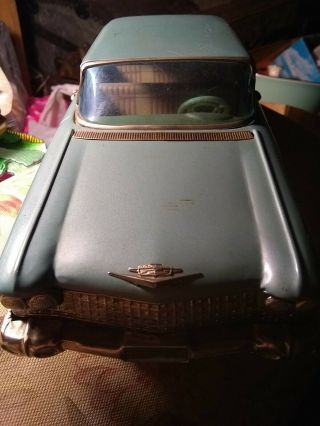 Vintage Bandai 1960 Cadillac 4 - Door Hardtop Japanese Tin Friction Sedan 11 Inch