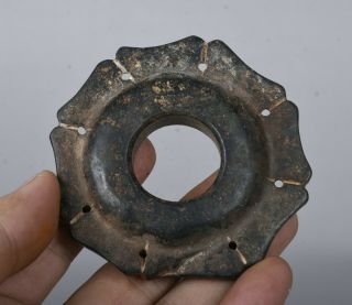 2.  8 " China Hongshan Culture Old Jade Stone (black Magnet),  Xuan Ji,  Amulet Pendant
