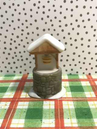 Vintage Dept 56 Snow Village Accessory Wishing Well 2 1/2” Christmas Holiday