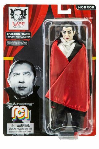 4350 Mego Dracula Bela Lugosi Horror Movie Action Figure Red Cape Collectible