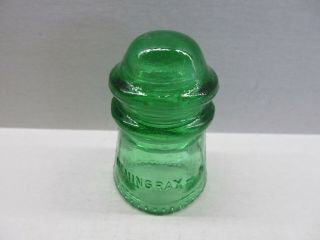 Light 7 - Up Green Cd 106 Hemingray - 9 Glass Insulator