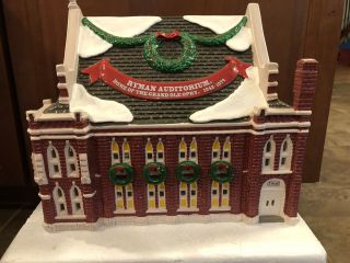 Department 56 Snow Village Ryman Auditorium Home Of The Grand Ole Opry 54855