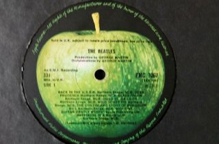 THE BEATLES THE BEATLES WHITE ALBUM 2LP APPLE (1968) TOP - OPENING MONO VG - PMC UK 2