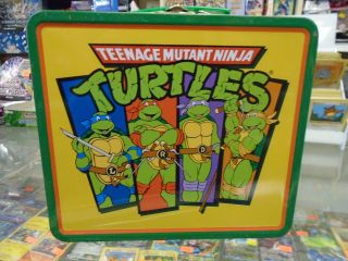 Teenage Mutant Ninja Turtles Sga Tin Lunchbox Fresno Grizzlies Rare Tmnt
