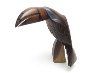 Vintage Ironwood Toucan Bird Carving Sculpture Figurine Aa2b1909