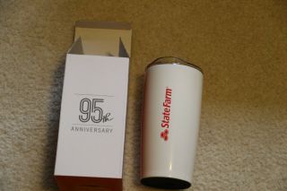 State Farm Insurance Travel Mug 95th Anniversary Nib Only Given To Employees