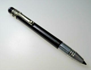 Vintage Reynolds Rocket Ballpoint Pen - Black - Art Deco Style?