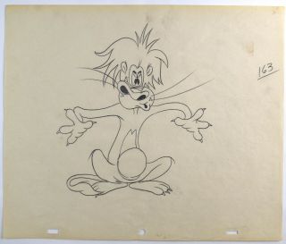Mgm Slap Happy Lion Tex Avery Animation Pencil Sketch - Wm8