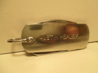 Austin Healey Mg Key Fob Knife 2 Bladed Made In England