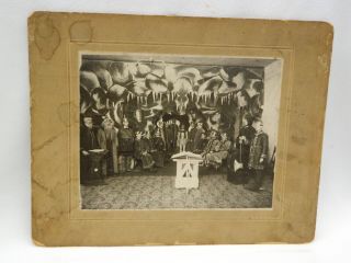 Antique Knights Of Pythias Harmony Lodge 215 Warrensburg Mo Cabinet Photograph