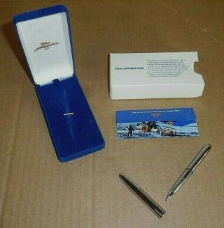 Vintage Fisher Chrome 400 Space Pen In Case & Sleeve.