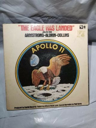 The Eagle Has Landed July 20,  1969 Apollo 11 Vinyl Record Official Nasa Tapes
