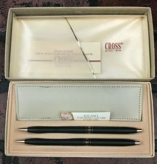Cross Ladies Classic Black Ball Pen/ Pencil Set