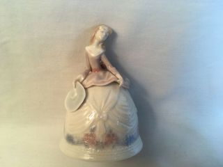 Lladro Four Season Lady Figurine Bell Porcelain This Is Fall