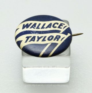 Orig 1948 Political Pinback Button Henry Wallace Labor