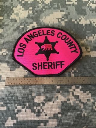 Los Angeles County Sheriff 2018 Pink Breast Cancer Awareness Patch 1 - 1