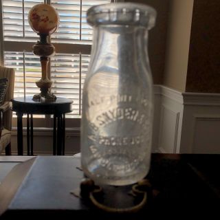 A.  B.  Snyder & Son Half Pint Milk Bottle From Middlesboro,  Kentucky Ky.