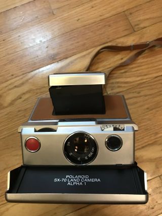 Vintage Polaroid Sx - 70 Land Camera Alpha 1 With Strap