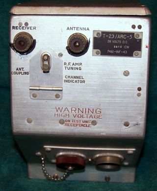 Ww Ii 1943 Commmand Set Transmitter T - 23/arc - 5 Vhf 100 - 156 Mc.  Exc,  Cond