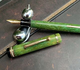 Lakeside Jade Lever - Fill Fountain Pen,  14k Nib