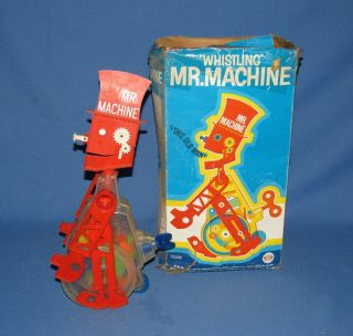 1977 Ideal Toys Mr.  Machine Wind - Up Mechanical Robot