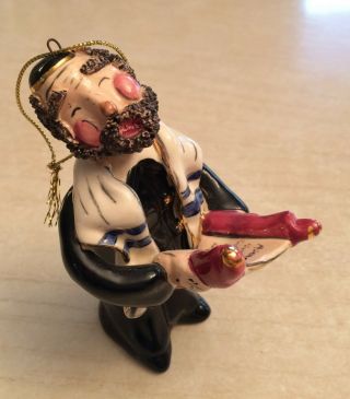 Whimsical Rabbi Ornament,  Hand Signed - 2001 Blue Sky Corp.