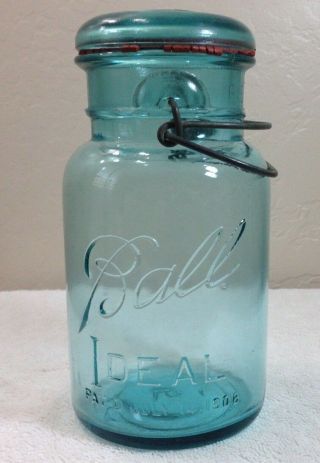 Vintage Ball Ideal Quart Mason Jar,  Made 1923 - 1933