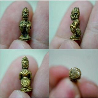 Monkey King Moist Leklai Hanumaan Ajarn O Thai Amulet Love Charm Talisman Real