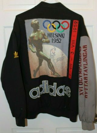 Vintage Olympic Equestrian Races Stockholm 1956 / Helsinki 1952 Adidas Jacket