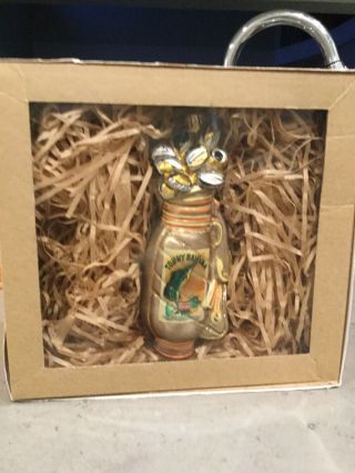 Tommy Bahama Holiday Blown Glass Ornament 2006 Relax Golf Clubs