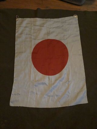 Vintage Silk Ww2 Wwii Japanese Flag Meatball Rising Sun World War 2