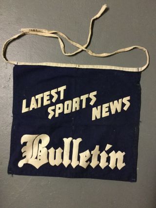 Vintage Philadelphia The Bulletin Newspaper Sports Change Holder Waist Bag