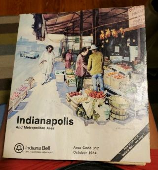 Vintage 1984 Indianapolis Indiana Bell Directory Phone Book
