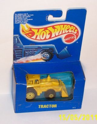 Hot Wheels Mattel Vintage Bw Blackwall Era Blue Card Box Tractor - Mib