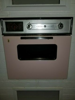 Vintage Ge Pink Wall Oven
