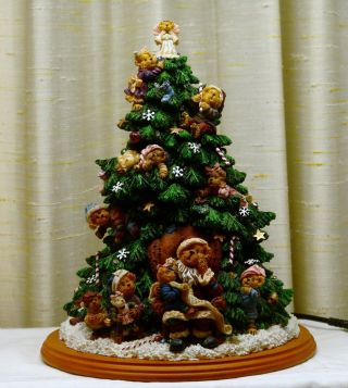 Danbury Boyds Bears Christmas Tree Ex Cond Lights