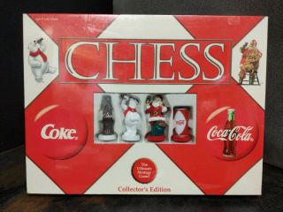 Coke Coca - Cola Collector Edition Chess Set Board Game,  Polar Bear
