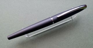 Cross Atx Fountain Pen - Matte Basalt Black Ct Medium Nib,  Box & Converter