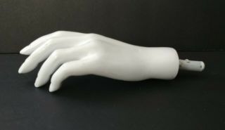 Vintage Large Female Mannequin Hand Retro 9 " Long Display Store Jewelry