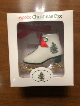 Spode China Christmas Tree Ice Skate Mini Ornament
