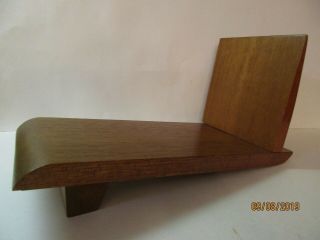 Vintage Mid Century Solid Wood Book Stand Shelf - Great Design - Sleek Lines