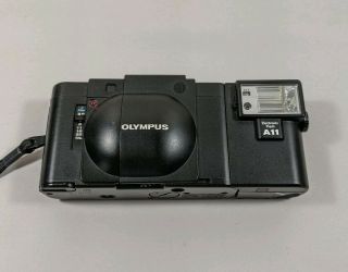 Olympus Xa,  A11 Flash 35mm Rangefinder Film Camera Vintage